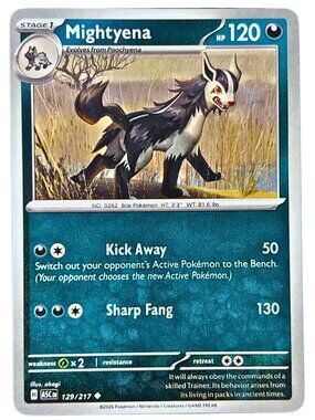 Mightyena 129/217 Uncommon Normal Ascended Heroes Pokemon Card